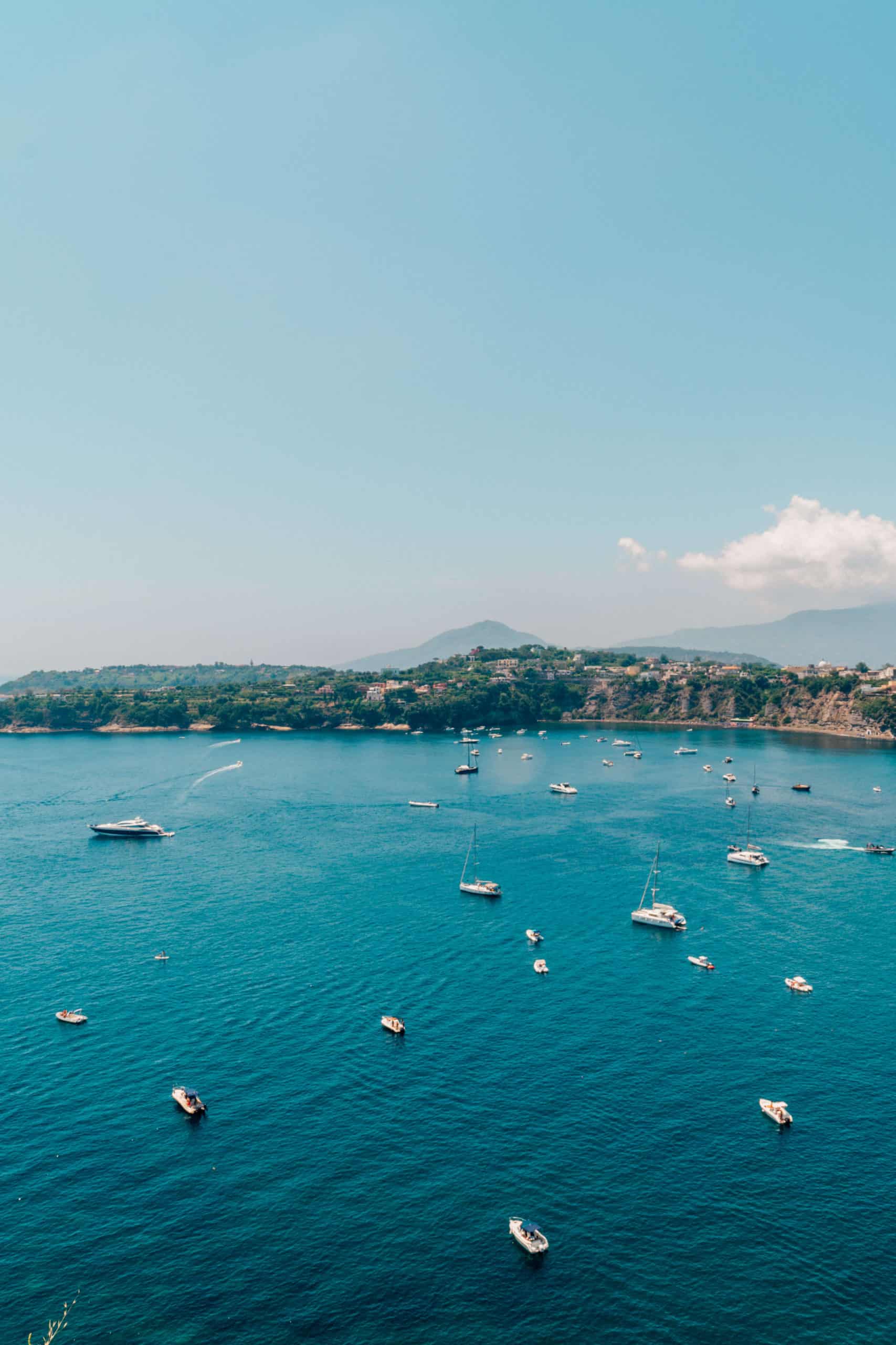 Views from Terra Murata of Procida, Italy