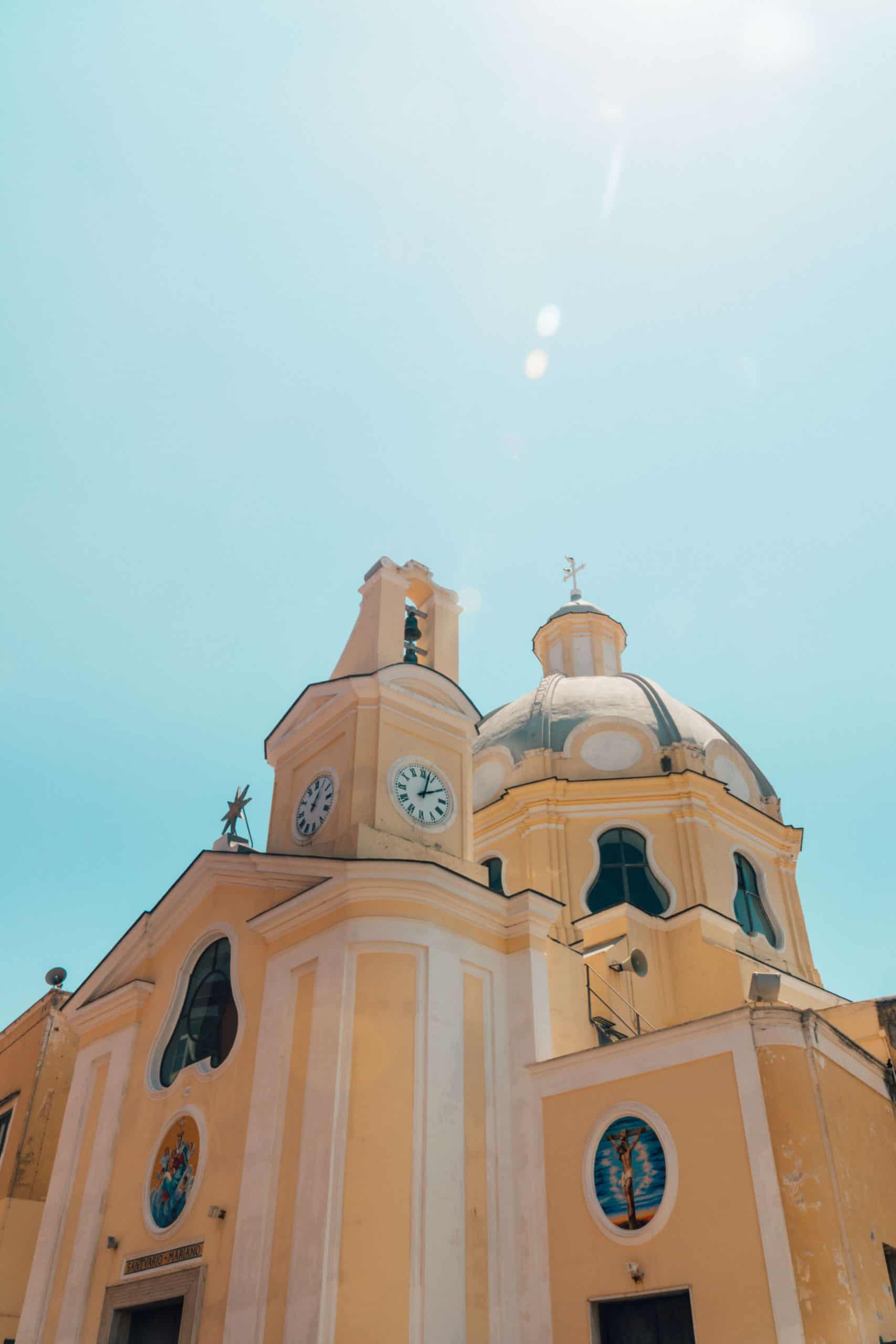 Santa Maria delle Grazie church on Procida island in Italy