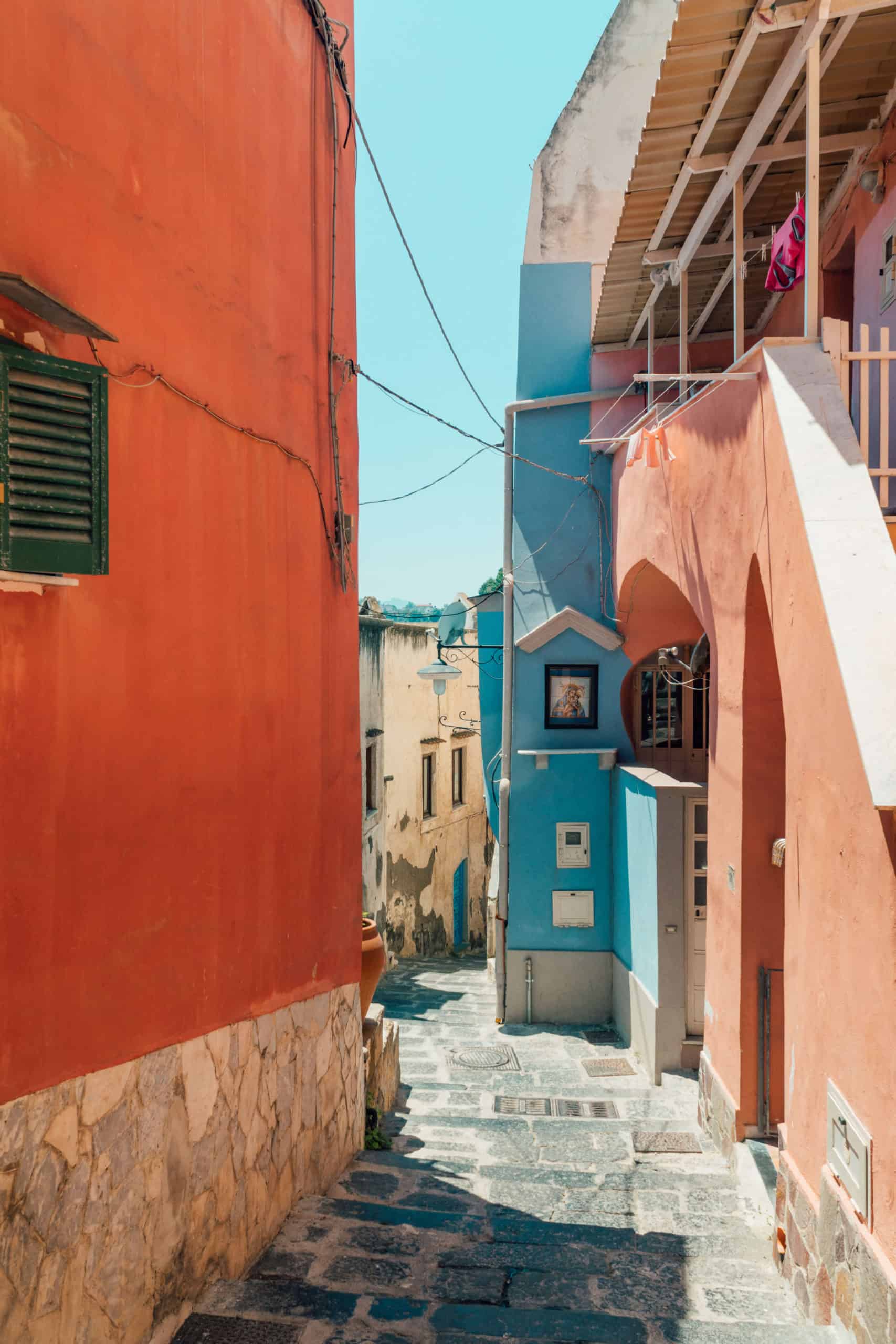 The colorful buildings of Procida, Italy