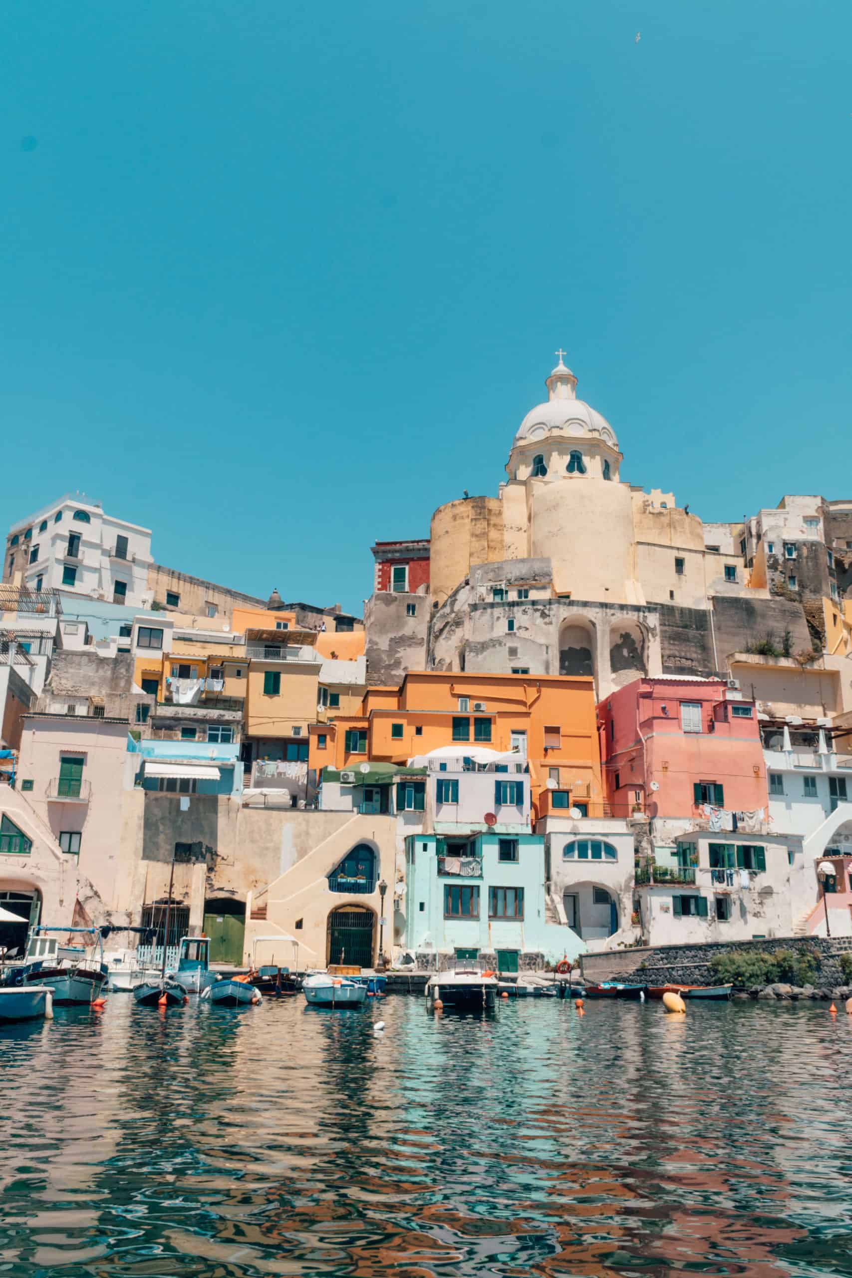 The colorful buildings of Procida, Italy