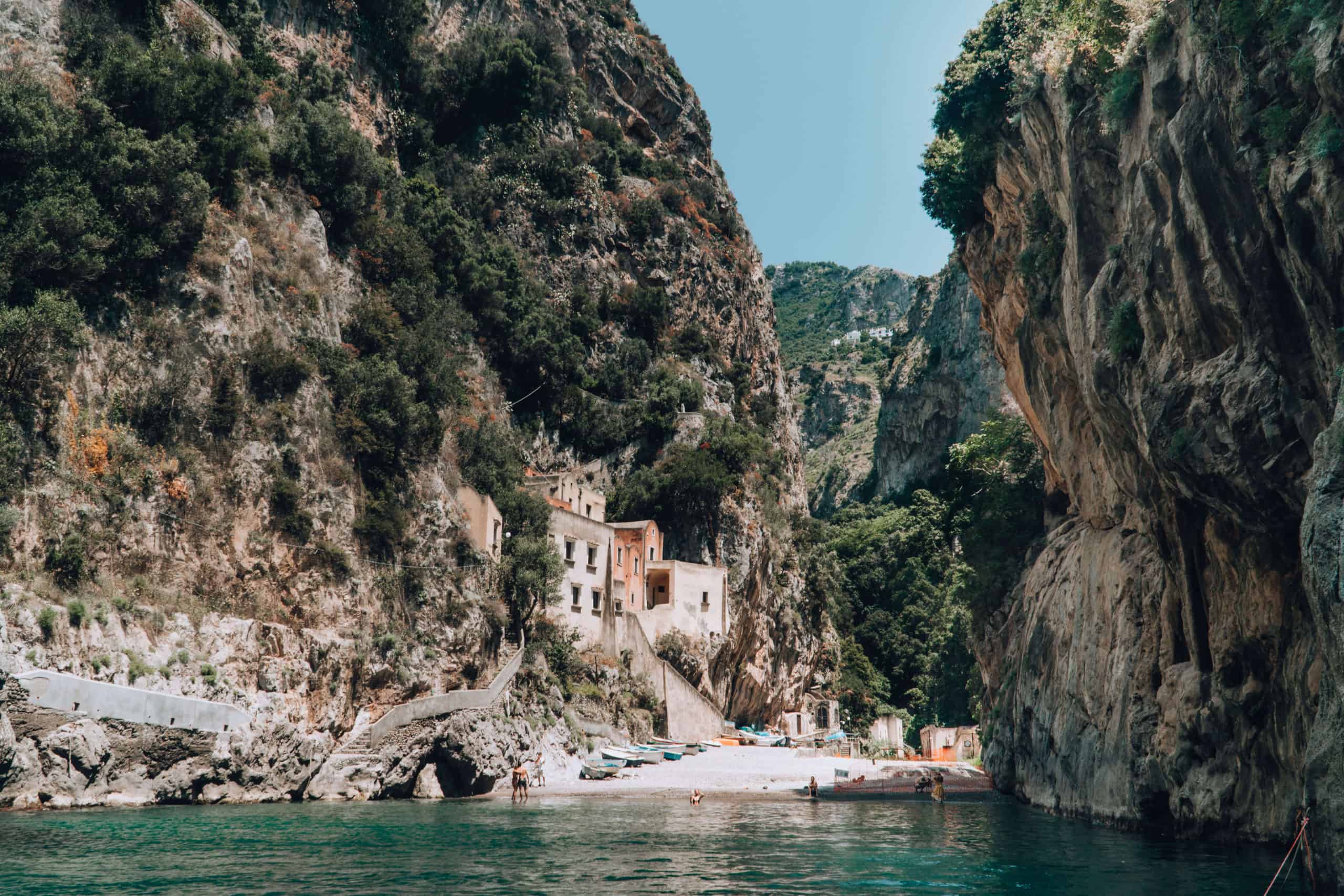 Fiordo di Furore near Positano, Italy