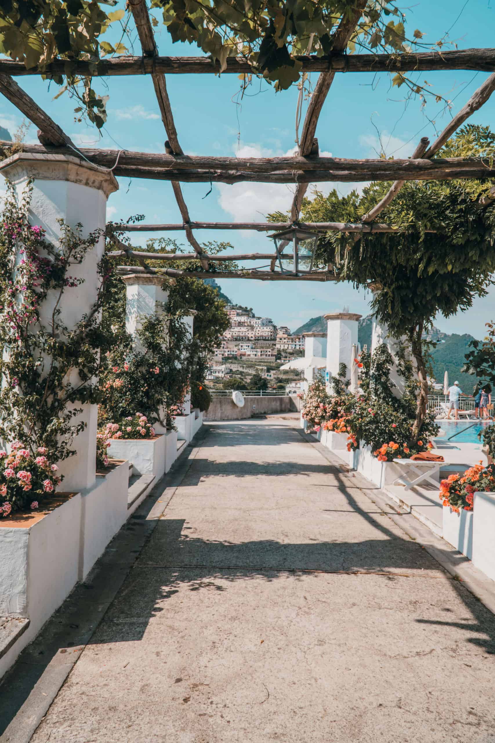 Charming archway at Belmond Caruso in Ravello, Italy