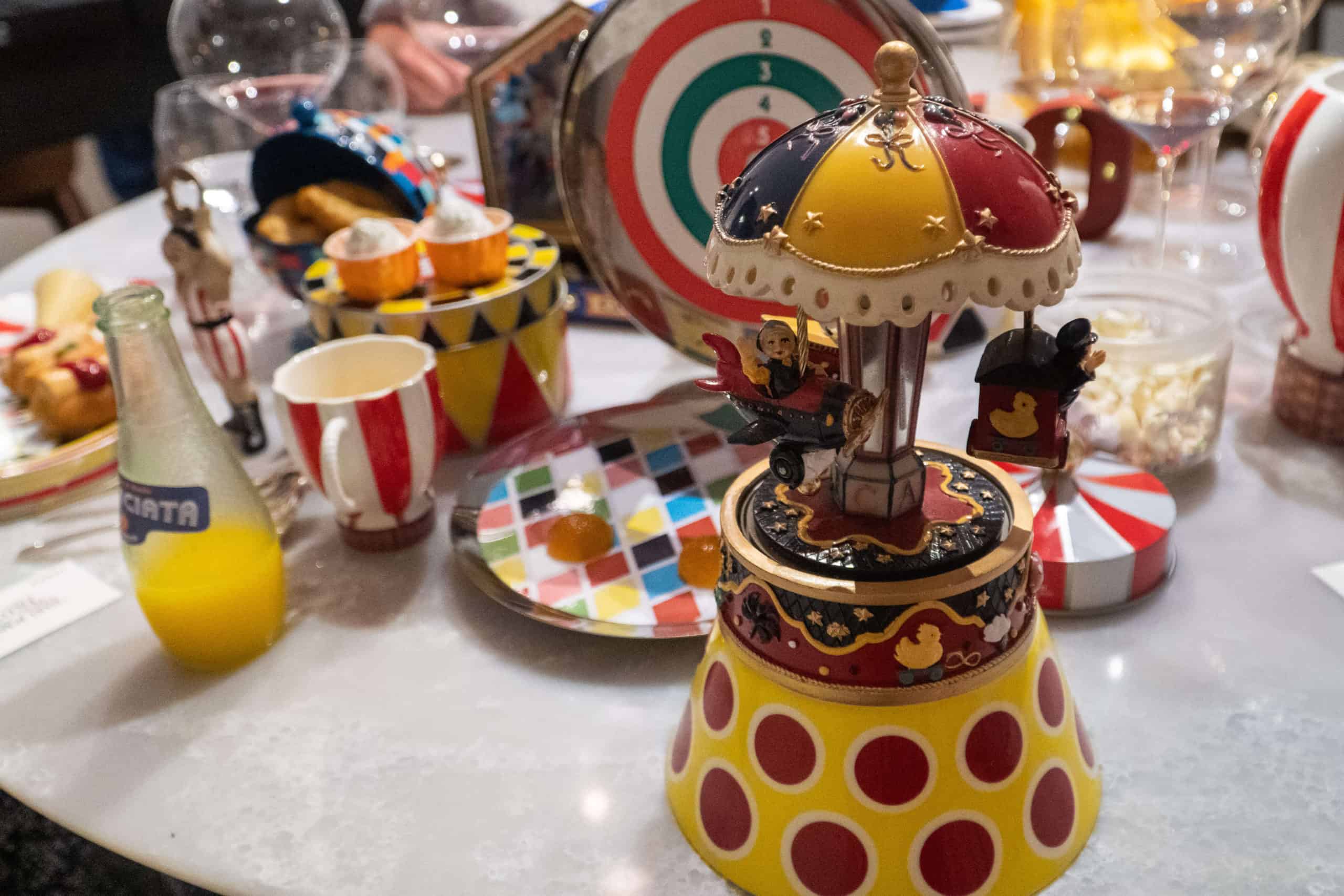 Il Circo, a circus themed dessert, at Dani Maison in Ischia, Italy