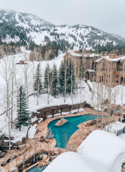 Hot tub and pool at the Four Seasons Jackson Hole