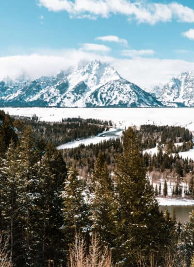 Views of the Teton Mountains and Snake River