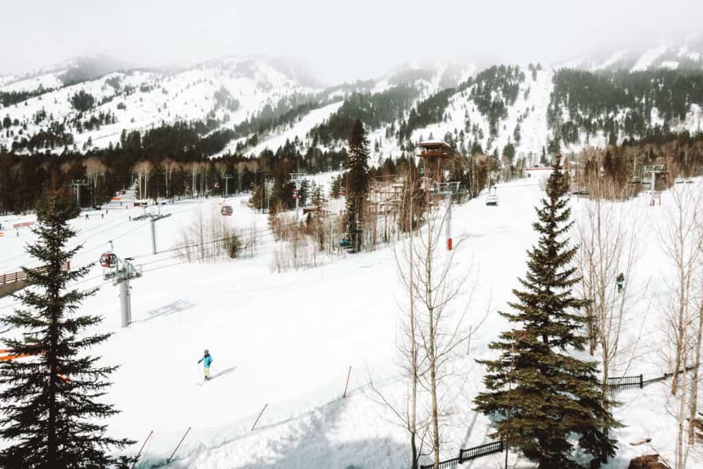 Ski slopes of Jackson Hole Mountain Resort