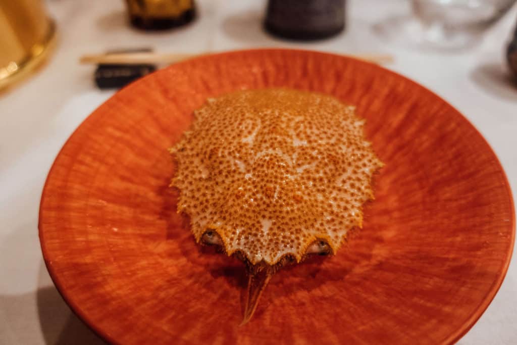 Japanese hairy crab | Dining at Hanare Sushi in Costa Mesa, California