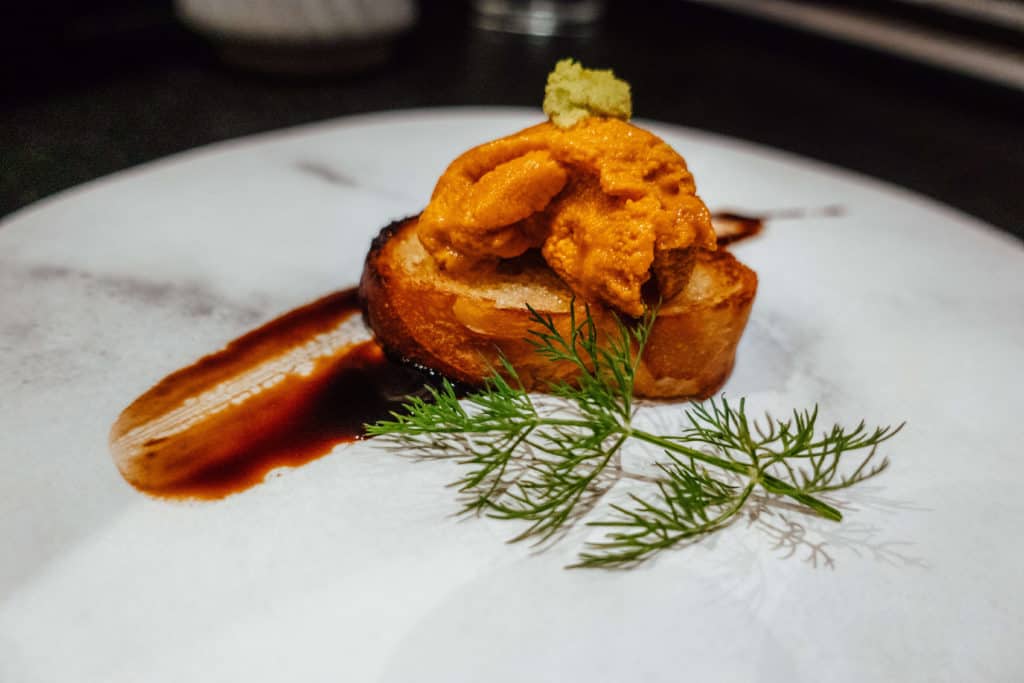 Uni on Toast | Dining at Ootoro Sushi in Irvine, California