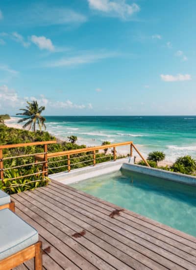 Rooftop pool at Casa Mam in Sian Ka'an