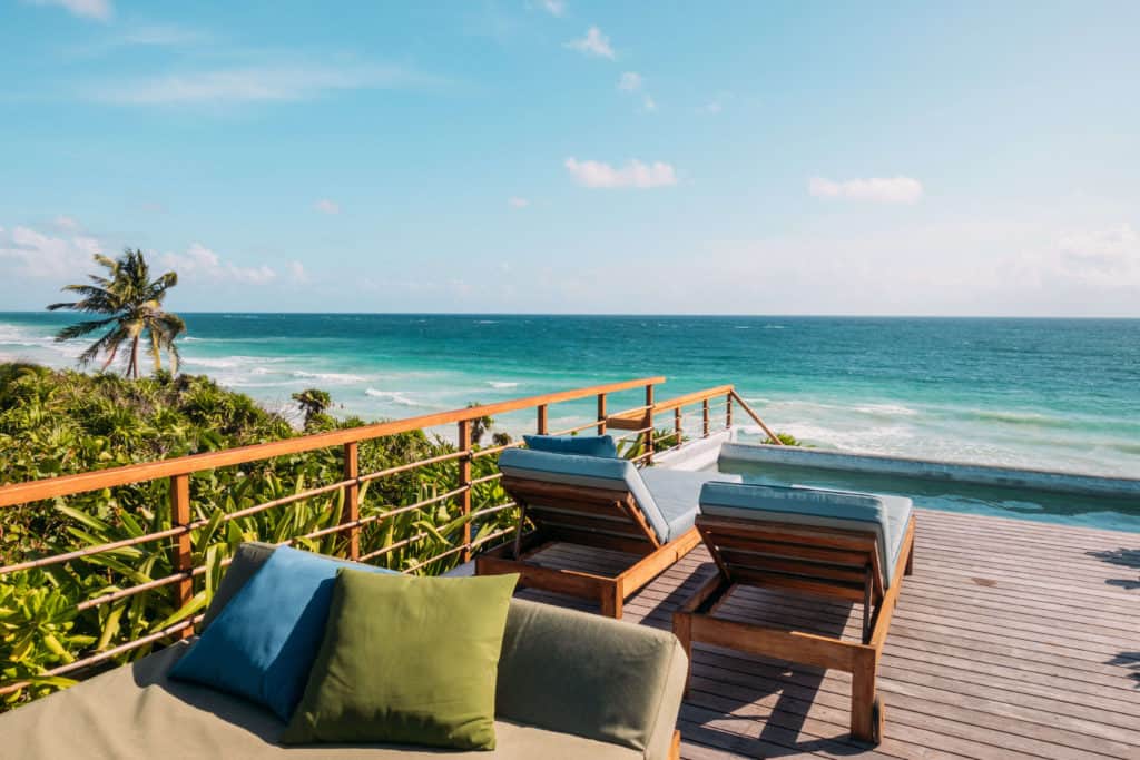 Rooftop pool at Casa Mam in Sian Ka'an