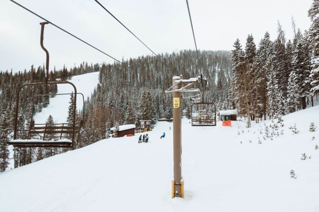 Chair lift at Breckenridge Ski Resort in Colorado | The Ultimate Guide to Breckenridge in the Winter