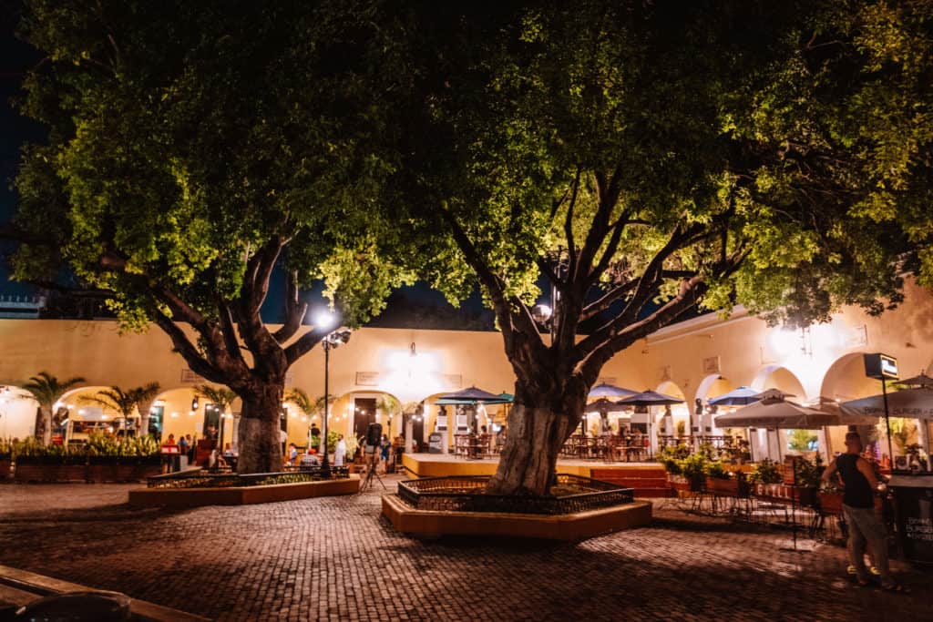 Things to do in Merida, Mexico | Plaza at night