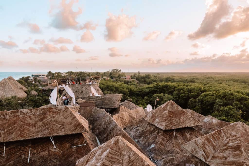 View from Kin Toh Azulik in Tulum, Mexico