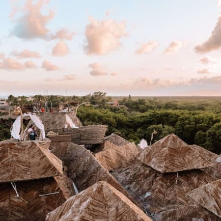 View from Kin Toh Azulik in Tulum, Mexico