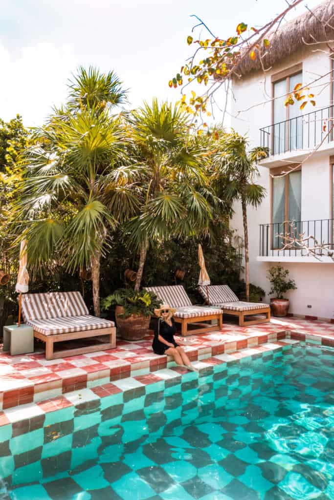 Pool at Hotel Panamera Beach Club in Tulum, Mexico