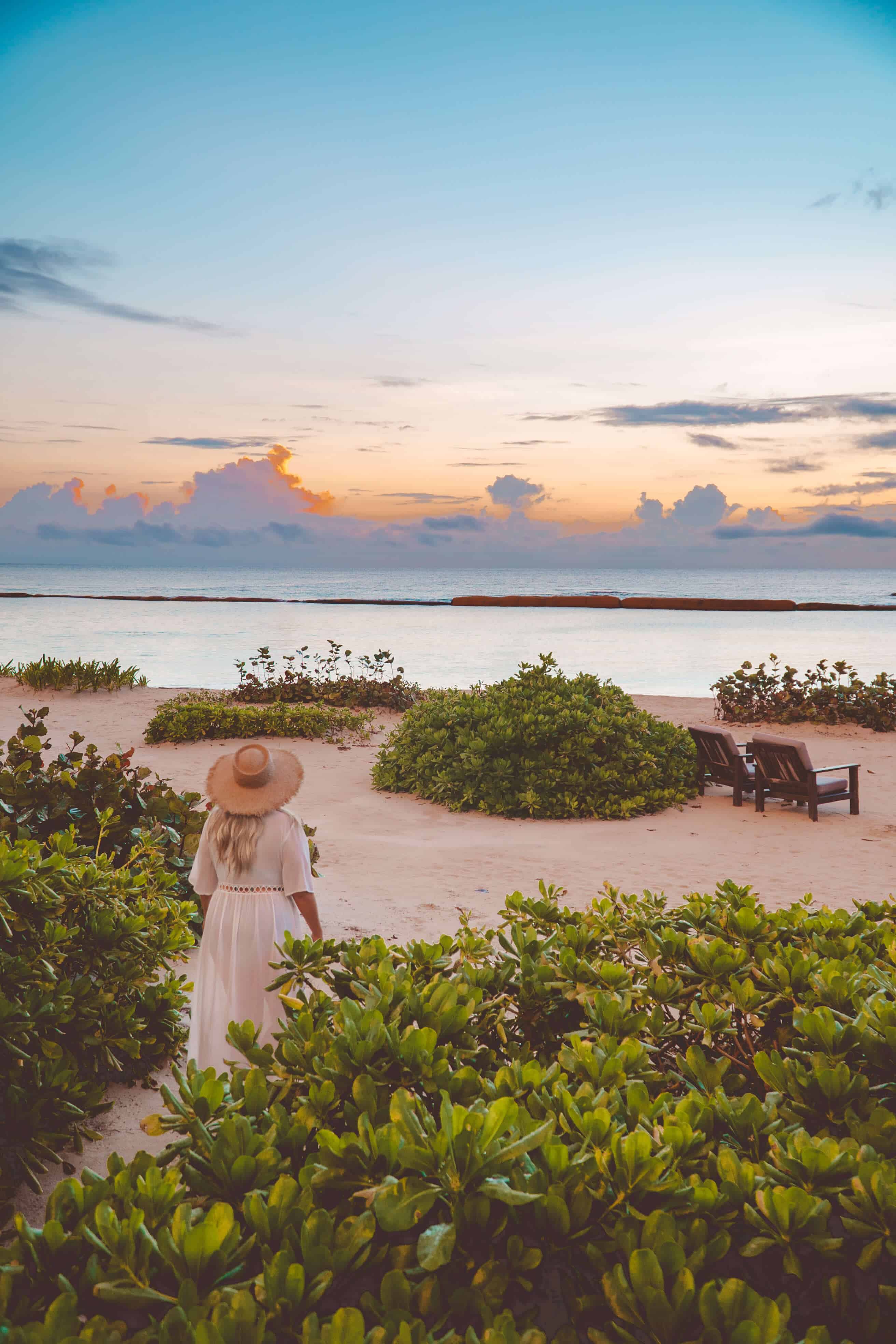 Private Beach in front of Beachfront Suite at Rosewood Mayakoba, Mexico