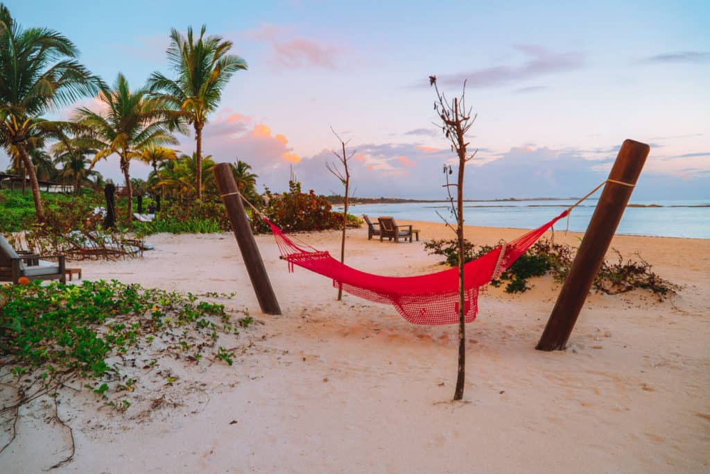 Sunrise at Rosewood Mayakoba in Mexico