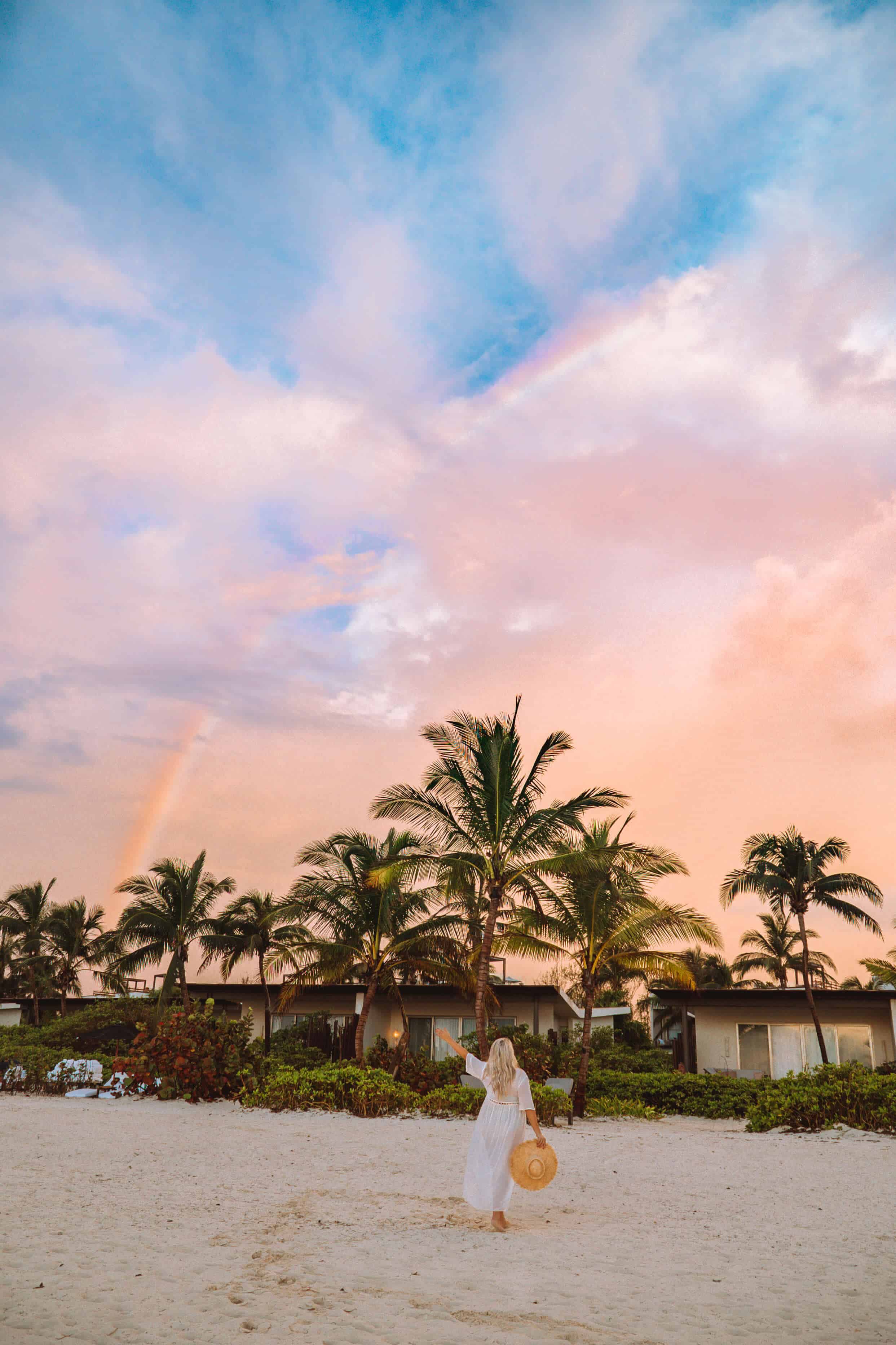 Sunrise at Rosewood Mayakoba in Mexico