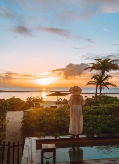 Sunrise at Rosewood Mayakoba in Mexico