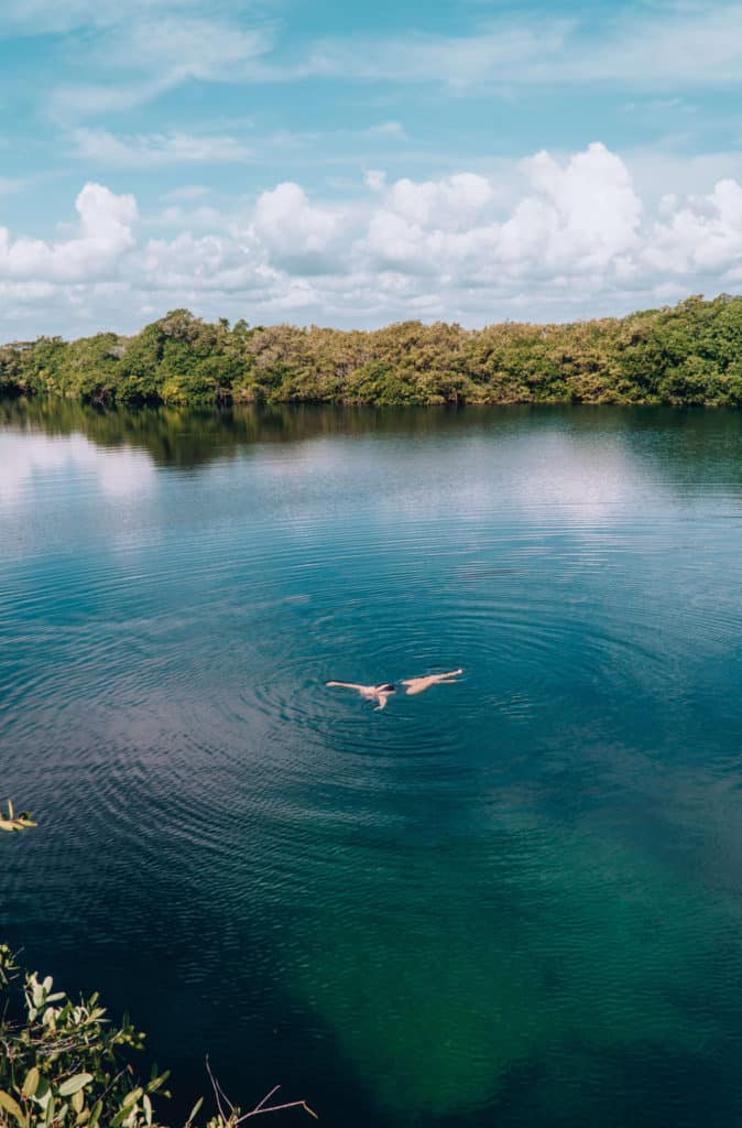 Cenote Encantado in Tulum, Mexico