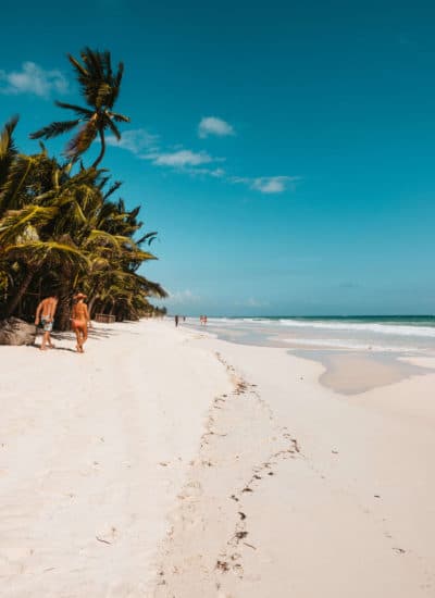 Beach from Be Tulum Hotel in Tulum, Mexico