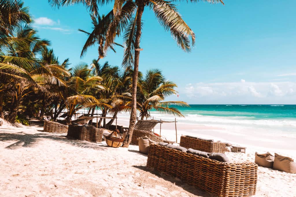 Beach at Be Tulum Hotel in Tulum, Mexico