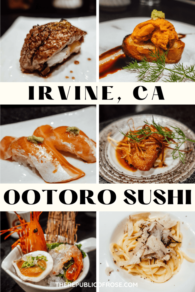 Dining at Ootoro Sushi in Irvine, California