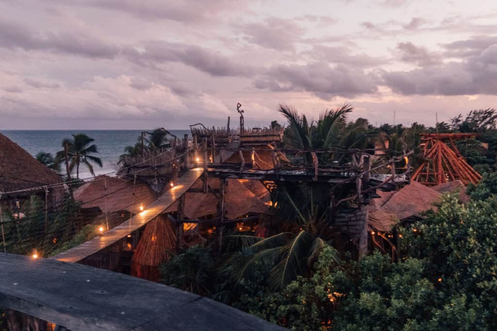 Rooftop at Azulik in Tulum, Mexico