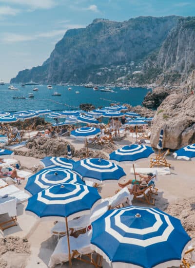 One Day in Capri Italy | La Fontelina Beach Club