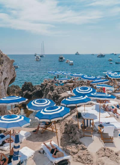 One Day in Capri Italy | La Fontelina Beach Club