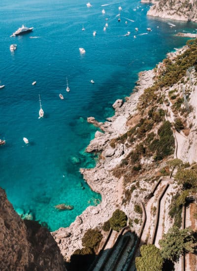 Capri One Day Itinerary | View from Gardens of Augustus of Via Krupp