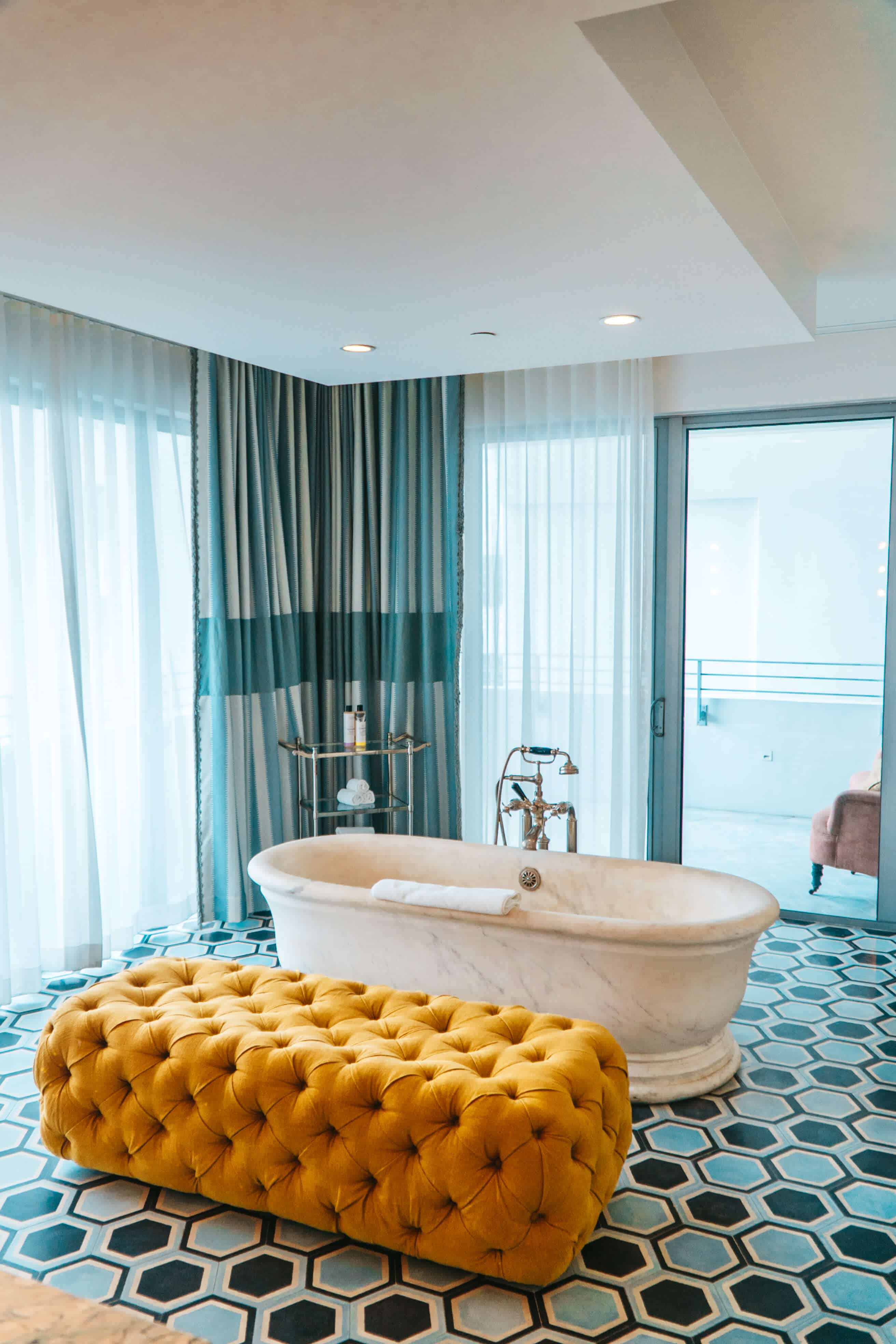 Big Ocean + Bathroom at Soho Beach House Miami