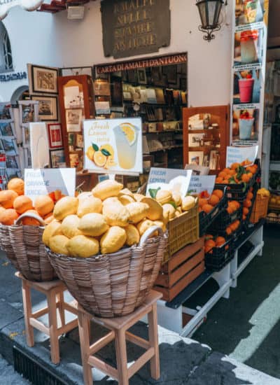 How to Spend One Day in Ravello | Lemon products at shop in Amalfi, Italy