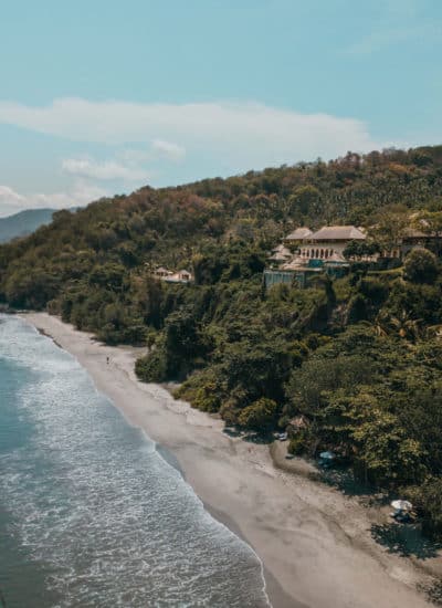 Beach at Amankila in Bali, Indonesia