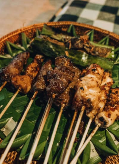 Satay Dinner at Amankila in Bali, Indonesia