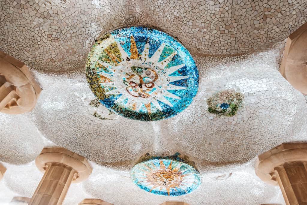 Visiting Park Guell in Barcelona, Spain