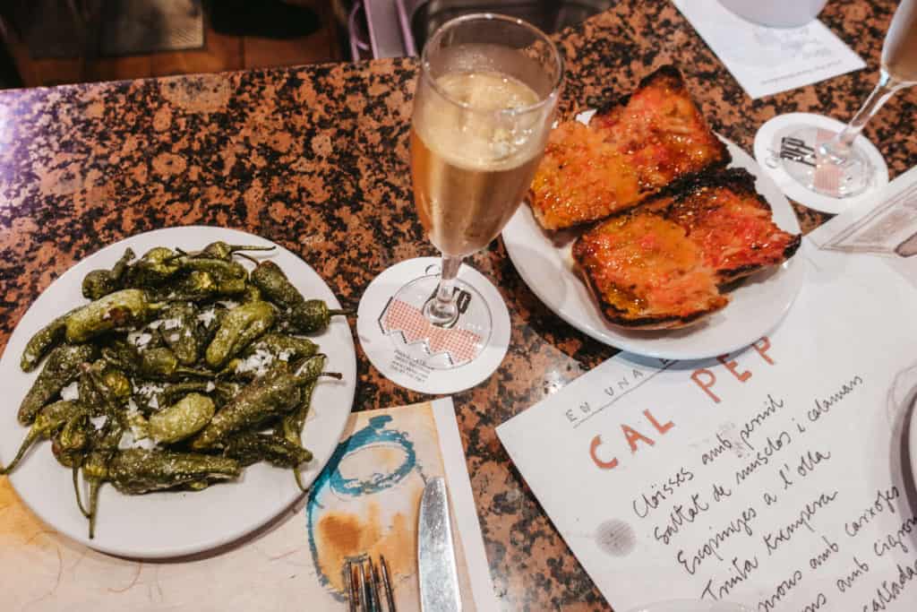 Tapas at Cal Pep in Barcelona, Spain