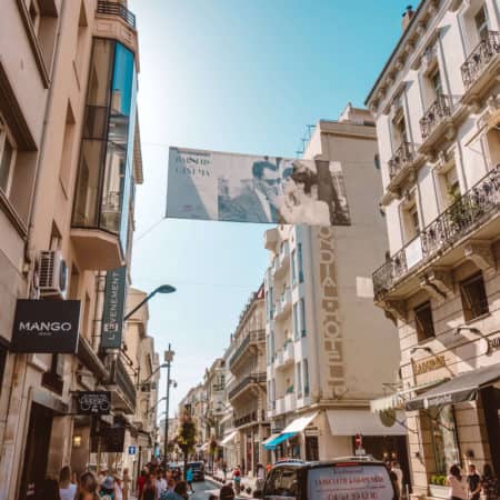 Rue d’Antibes in Cannes, Francec