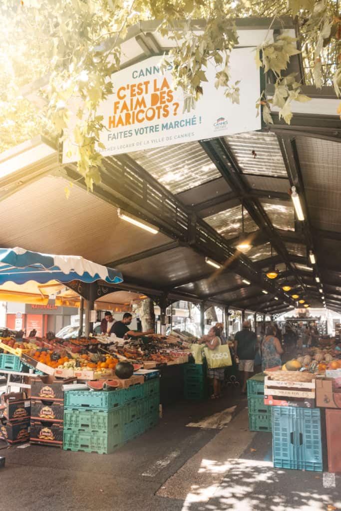 Marché Forville in Cannes, France