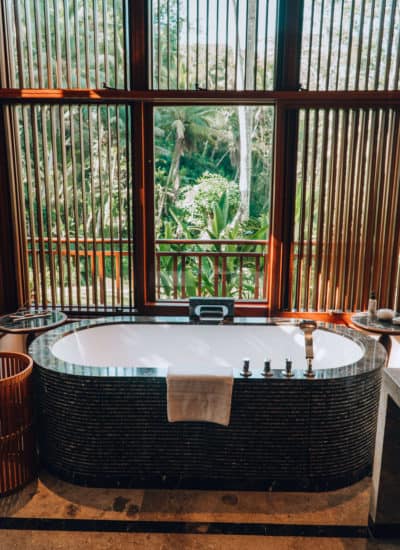 Bathtub at Four Seasons Sayan in Ubud, Bali