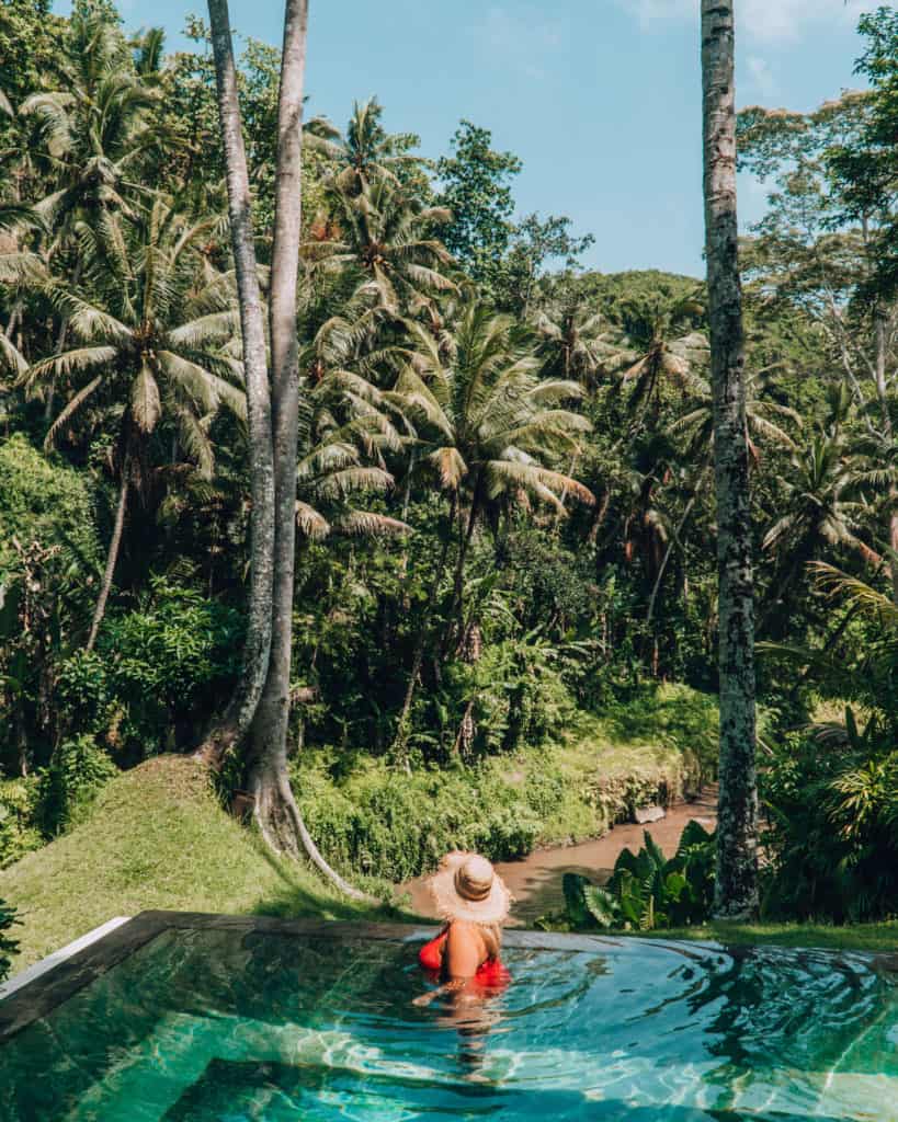 Private plunge pool in the Riverfront One Bedroom Villa at the Four Seasons Sayan in Ubud