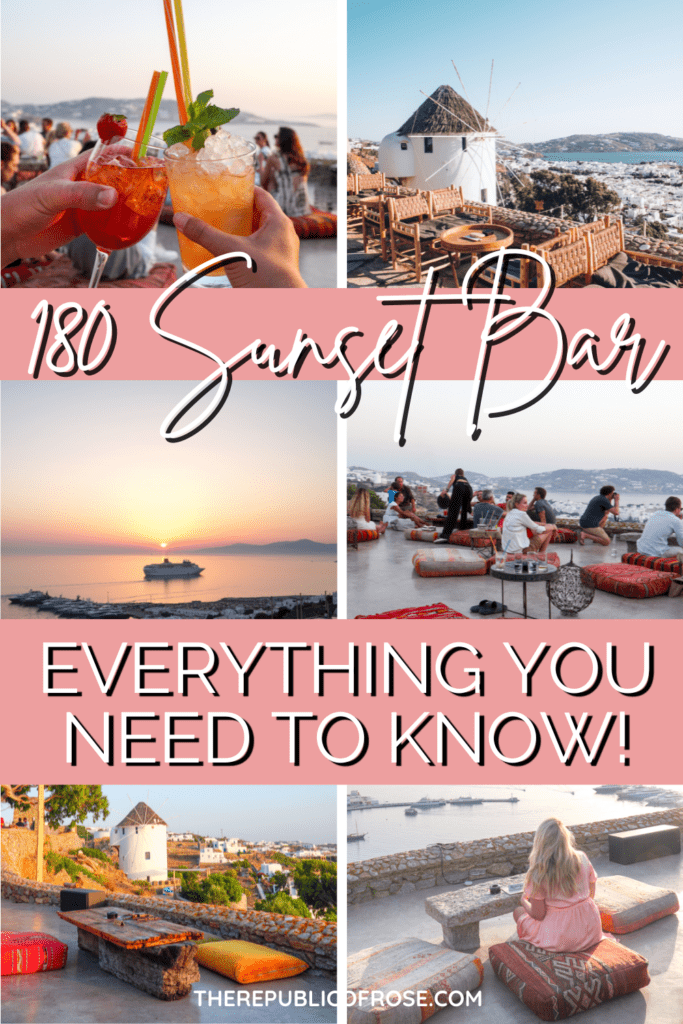 180 Sunset Bar Mykonos: Everything You Need to Know