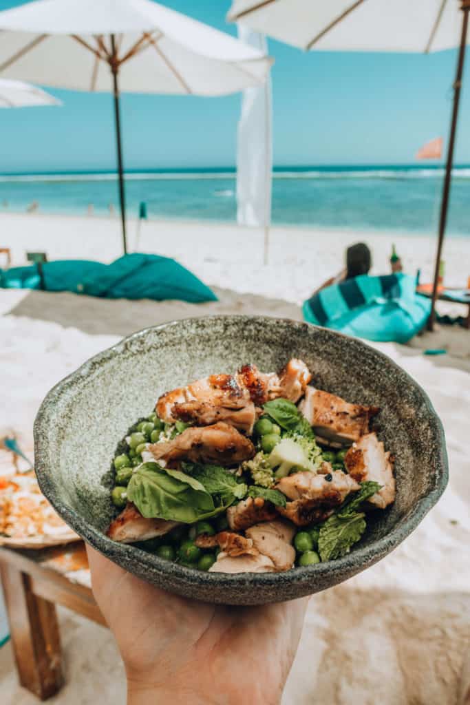 Pea Salad at Sundays Beach Club in Uluwatu