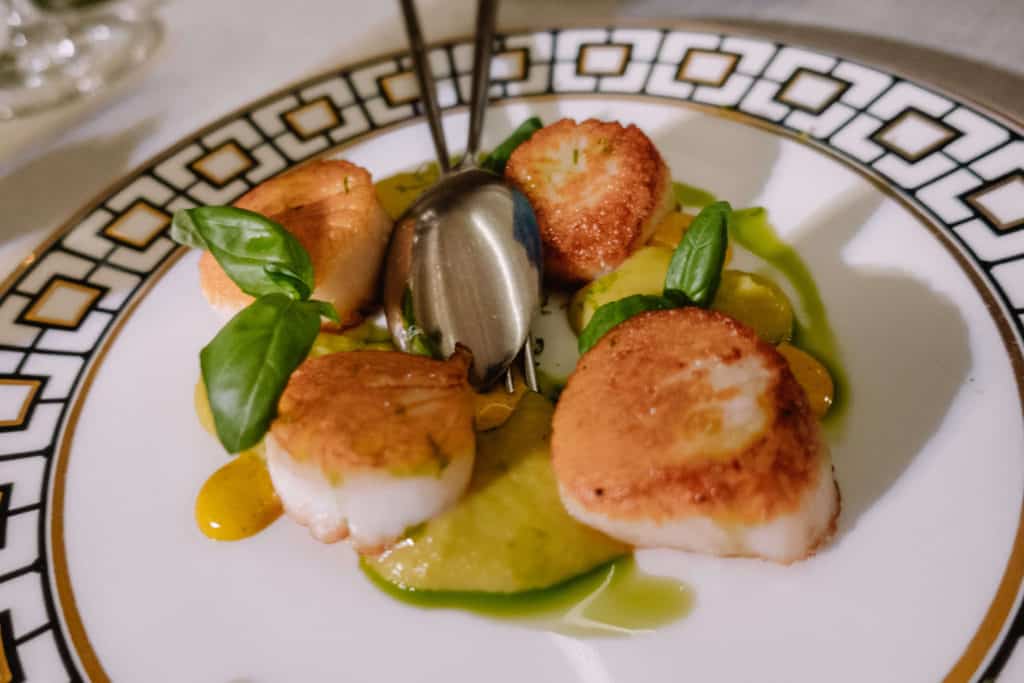 Scallops at Phi Restaurant