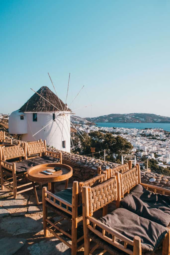 180 Sunset Bar Mykonos | Windmill Section