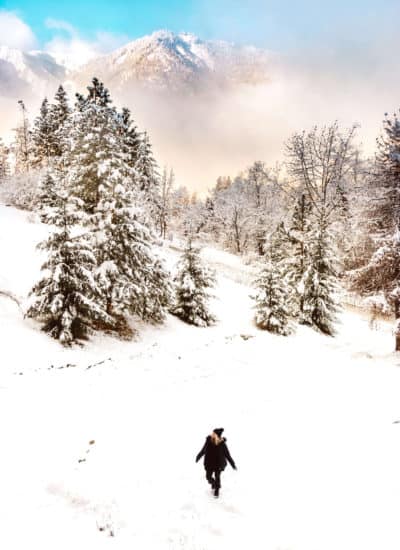 Snowy day in Leavenworth