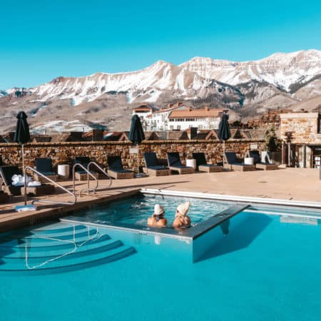 Pool at the Madeline Hotel in Telluride | Things to do in Telluride in the Winter