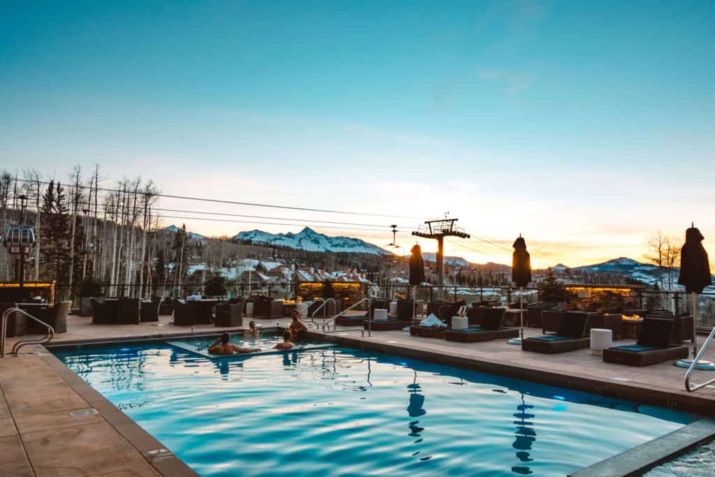 Pool at the Madeline Hotel in Telluride, Colorado