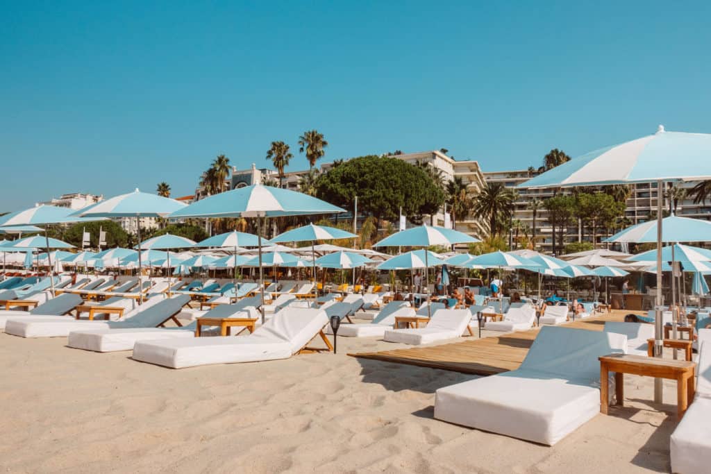 Beach Club in Cannes, France