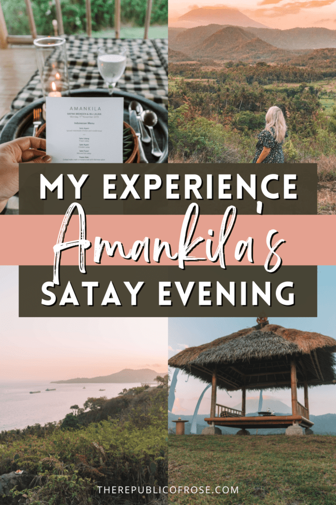 My Experience at Amankila's Satay Evening